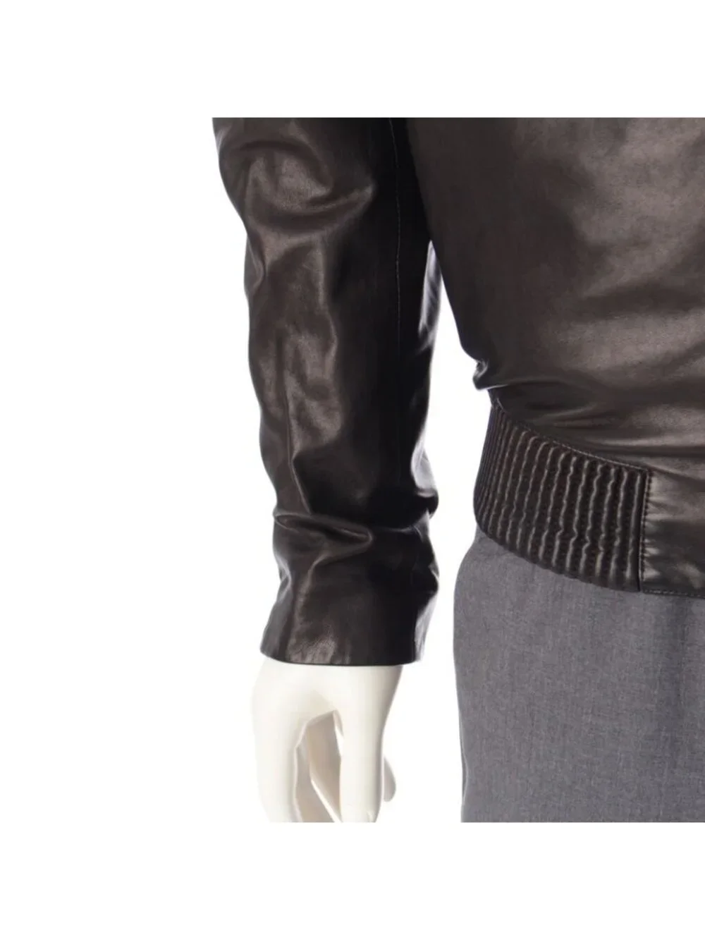 Dior Homme Ash Period Lamb Leather Chris Van Zip Up Blouson Jacket